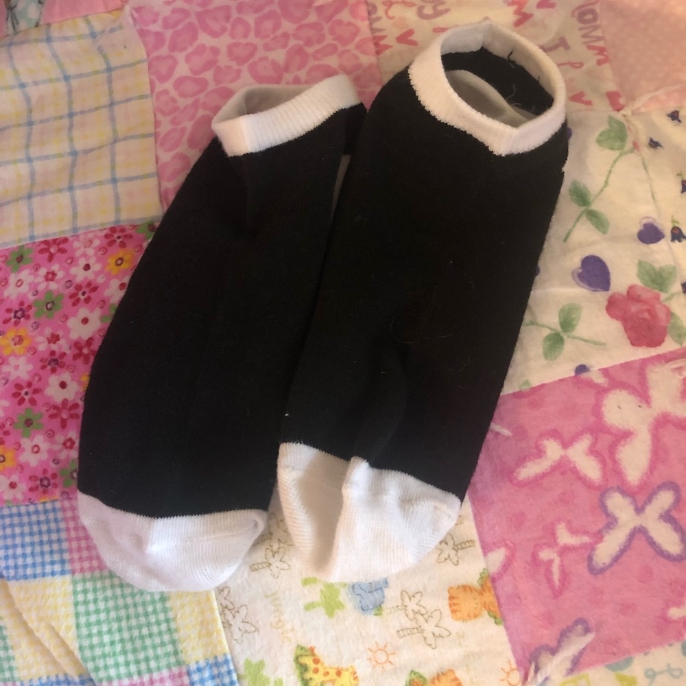 Used women’s low cut socks worn while working out